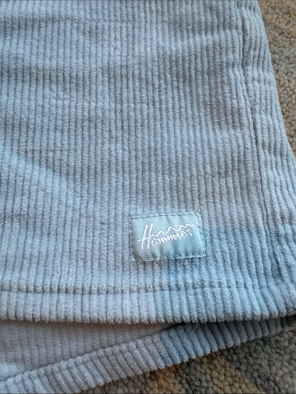 High-Rise Light Blue Corduroy Women's Shorts - Picture 5 of 5